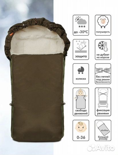 Зимний конверт в коляску
