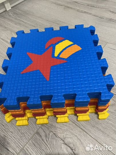 Детский коврик пазл мягкий