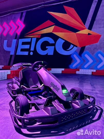 Электро-картинг, катание на закрытой площадке