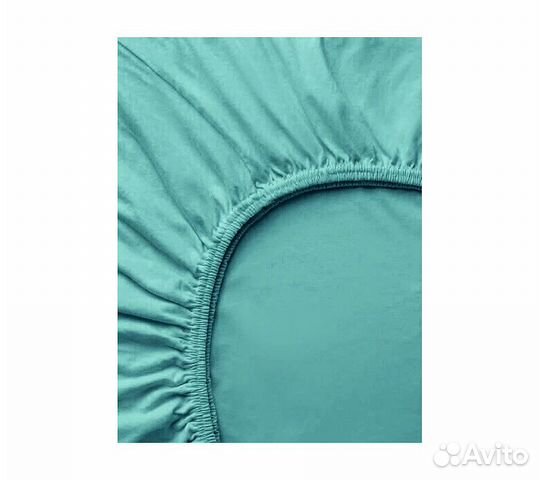 Простынь GoodNight Трикотаж 180х200х20 Зеленый на