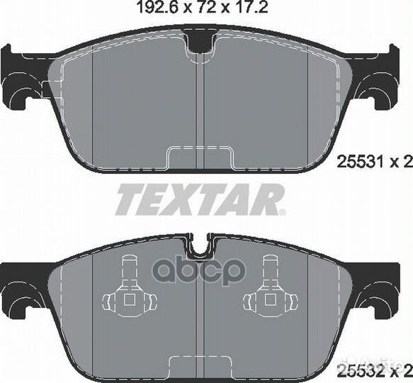Колодки тормозные 2553103 Textar