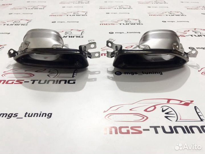 Насадки на выхлоп BMW 3 Series G20 черные