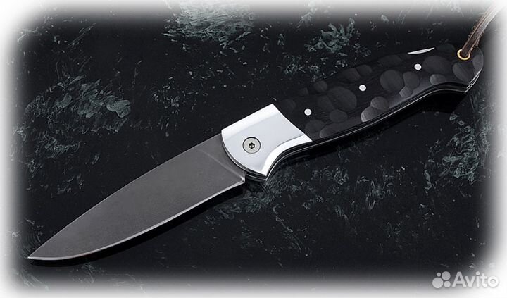 Складной нож Ворон, сталь Х12мф, рукоять накладки