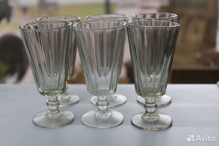Рюмки лафитники граненые, стопки водочные СССР