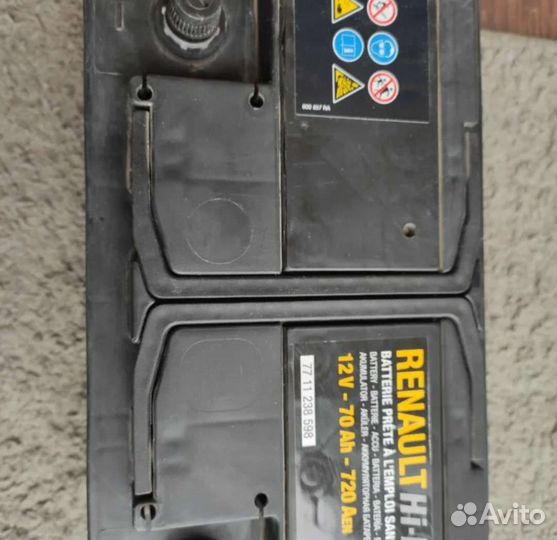 Аккумулятор бу renault