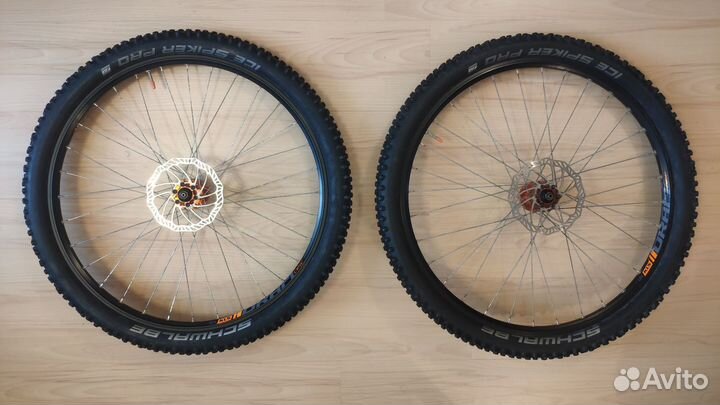Колёса 27.5 (комплект) с Schwalbe Ice Spiker Pro