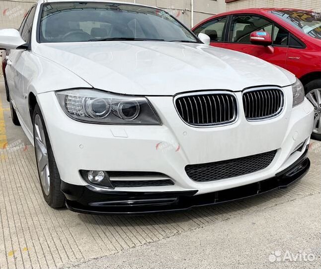 Передняя губа сплиттер клыки e90 е90 рест дорест