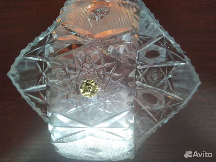 Корзина хрустальная.Польша