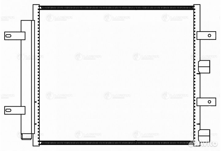 Радиатор кондиц. для а/м Jaguar XF (07) (lrac 1014