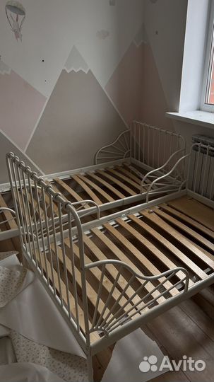 Кровать детская растущая миннен IKEA