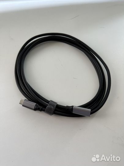 Кабель-удлинитель USB Type-C, 2 м, черный