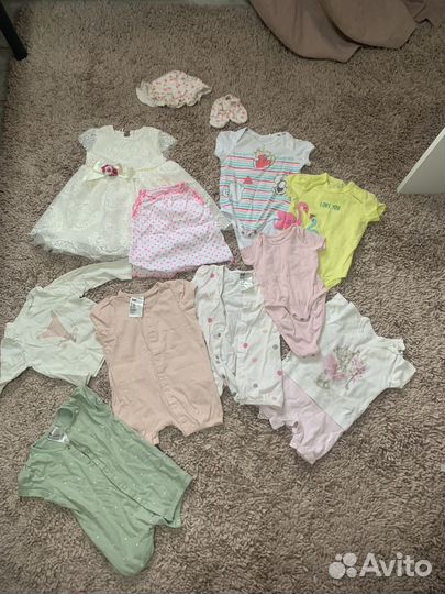 Пакет вещей на девочку 56-62