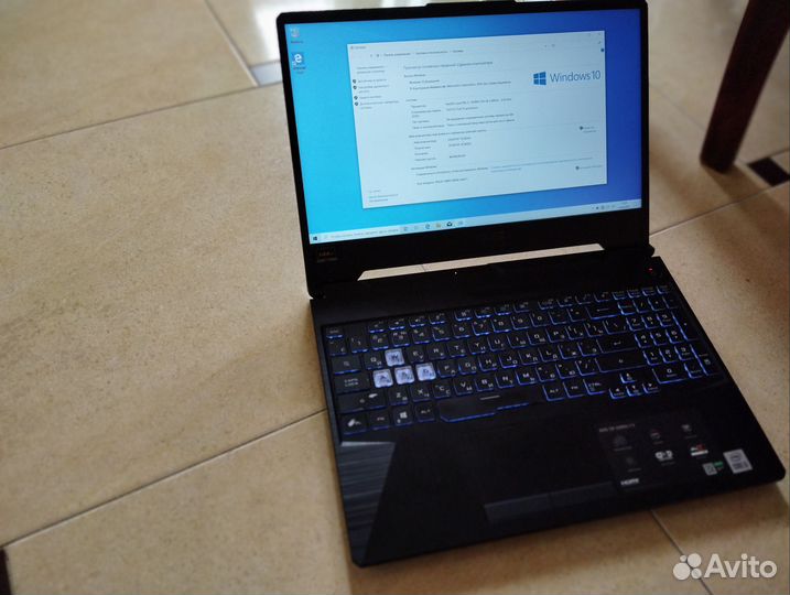 Ноутбук Asus i5 10300h 16gb ozu gtx1650 512gb ssd
