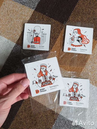 Магнитики коллекционные Додо Пицца