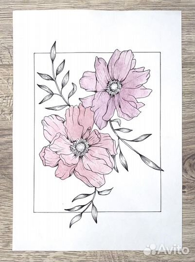 Картина акварелью 