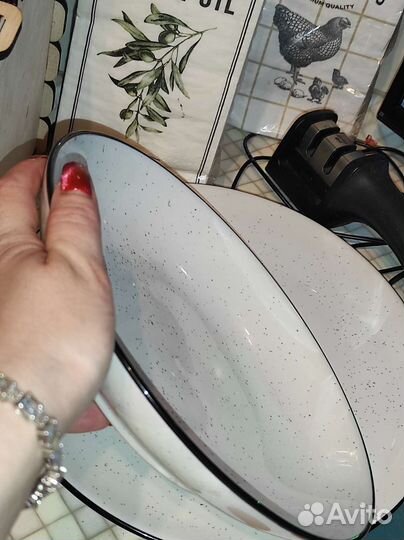 Тарелка белая Hm Home