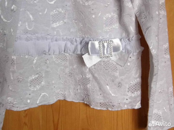 Блуза школьная с бантом