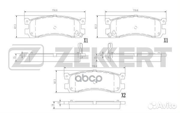 Колодки торм. диск. задн. Mazda MPV 96- bs-1391
