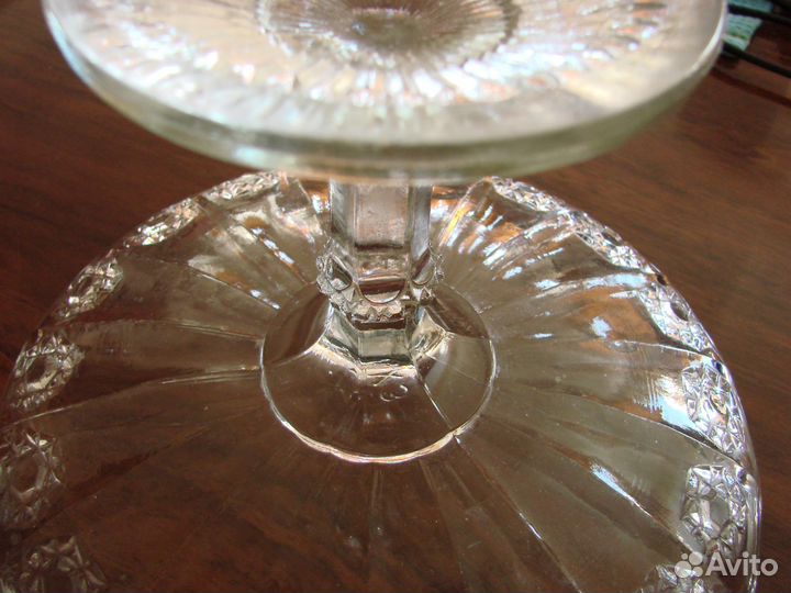 Ваза стеклянная дхз, середина 20-го века