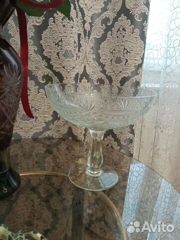 Ваза для фруктов на ножке СССР