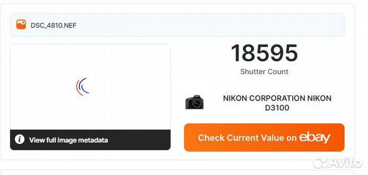 Зеркальный фотоаппарат nikon d3100