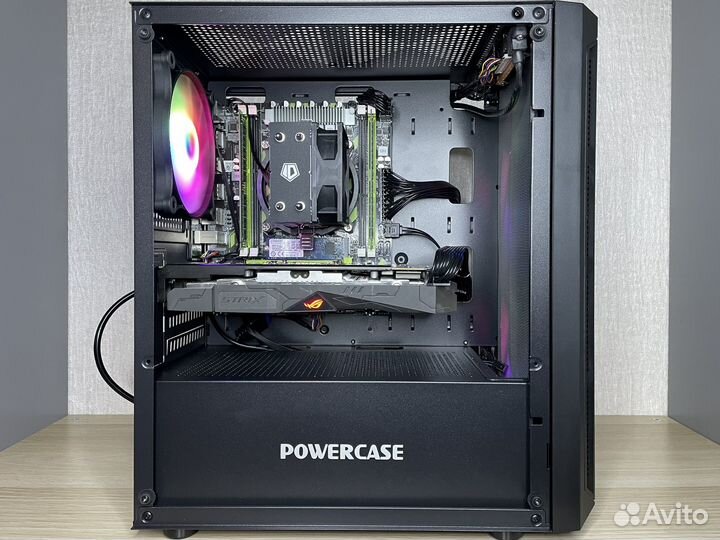 Игровой пк Intel Rx 570 Asus ROG 8гб озу:16гб
