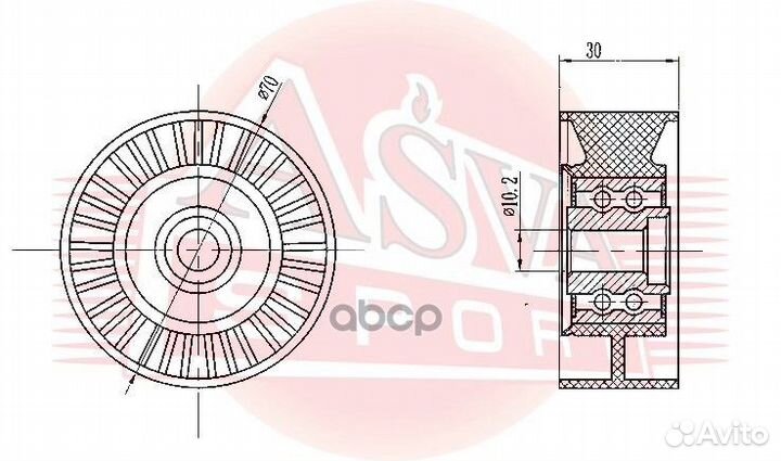 Ролик натяжной hyundai IX55