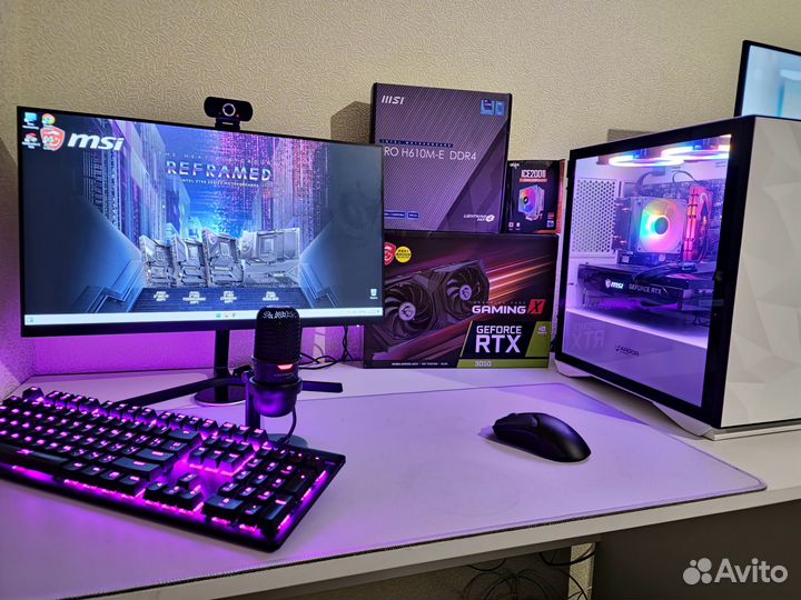 Игровой Компьютер i3-12100f RTX3050 16Gb
