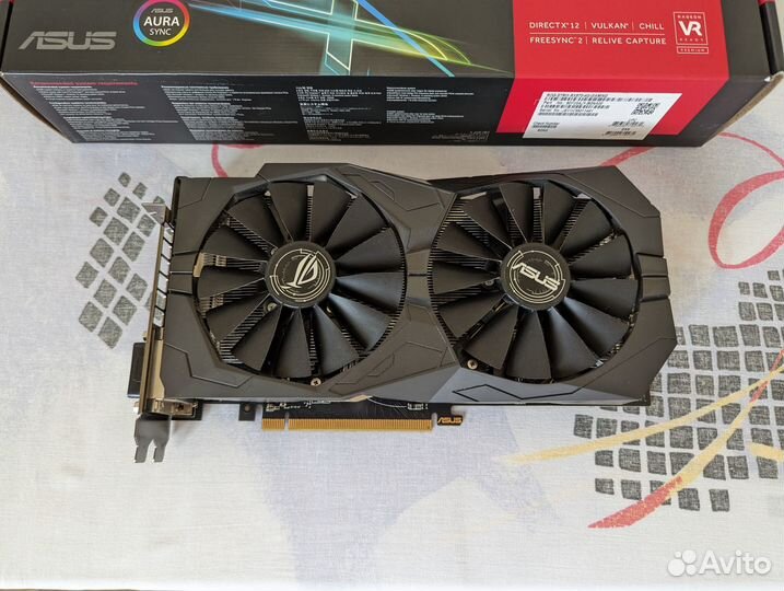 Asus Strix RX 570 Топ версия на пломбе с коробко