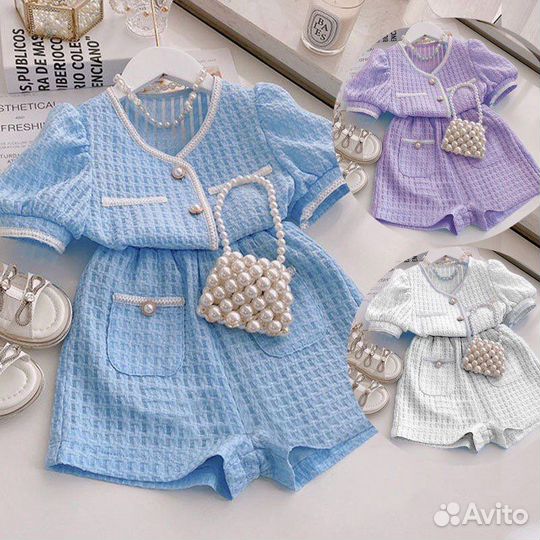 Комплект с шортами для девочки
