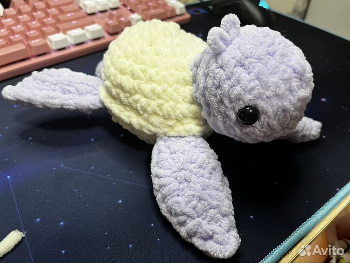 Вязанная игрушка черепашка ручная работа