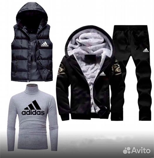 Спортивный костюм Adidas 4 в 1 теплый