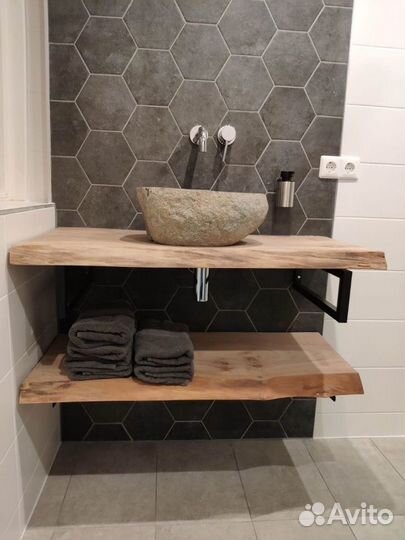 Полка под раковину в ванной столешница тумба