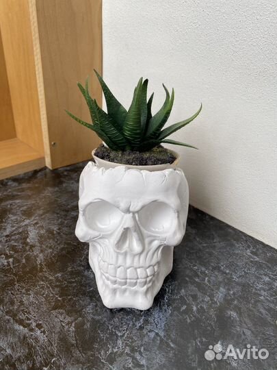 Кашпо череп