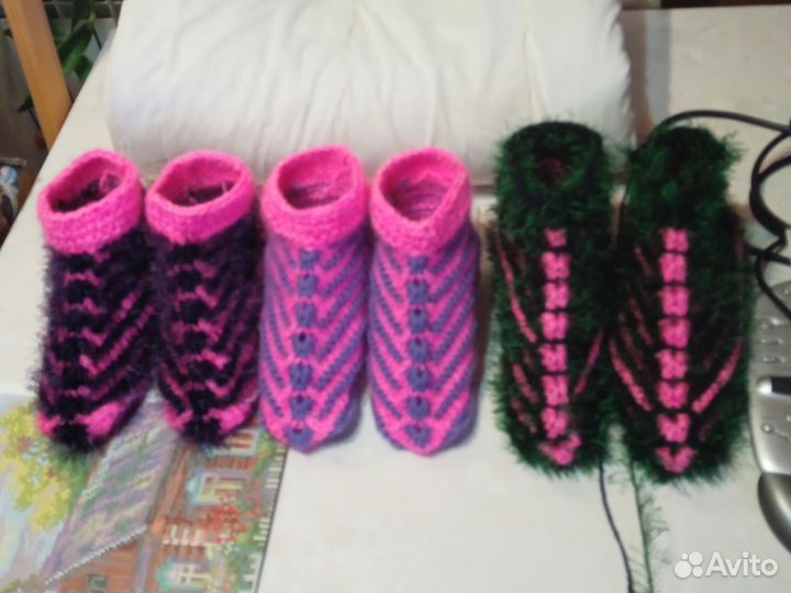 Варежки перчатки носки вязанные