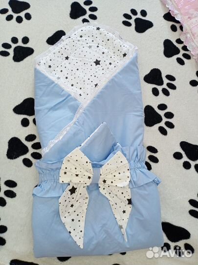 Конверт на выписку + кокон+ костюмчик осень-весна