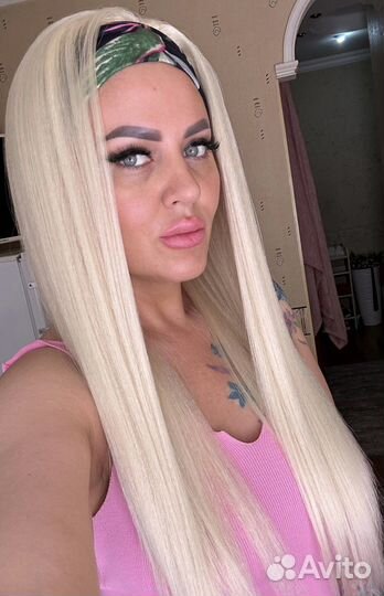 Парик блонд прямой 65 см