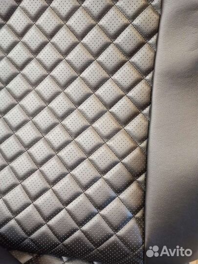 Чехлы skoda octavia a5 экокожа ромб