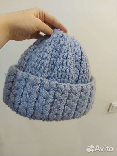 Шапка вязаная ручная работа