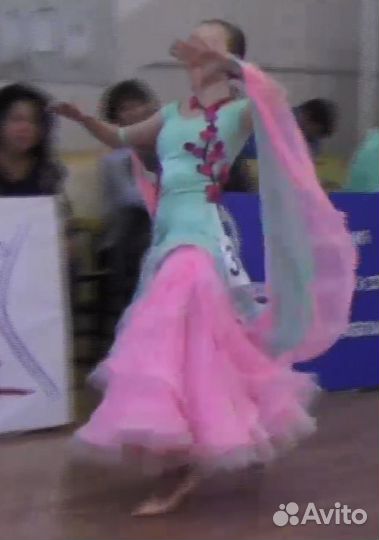 Платье для бальных танцев юниоры 1 стандарт