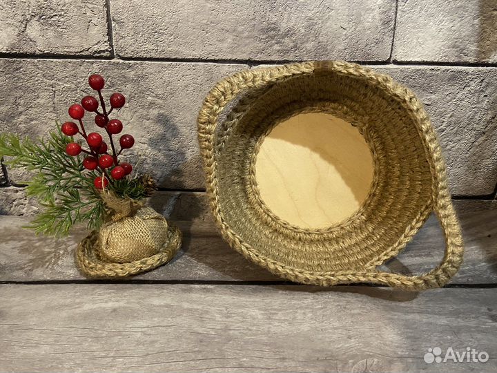 Корзинка из джута