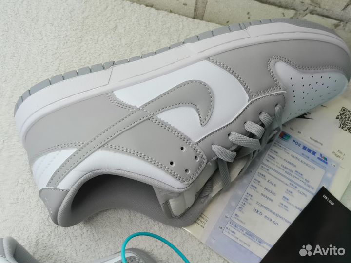 Кроссовки Nike Dunk Low SB Grey Fog Poizon