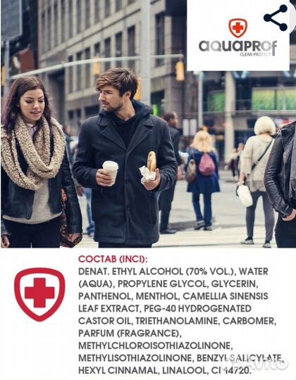 Антисептик для рук, санитайзер