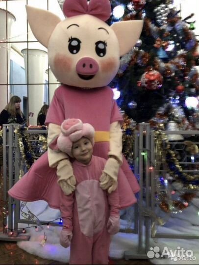 Костюм тролля и поросенка