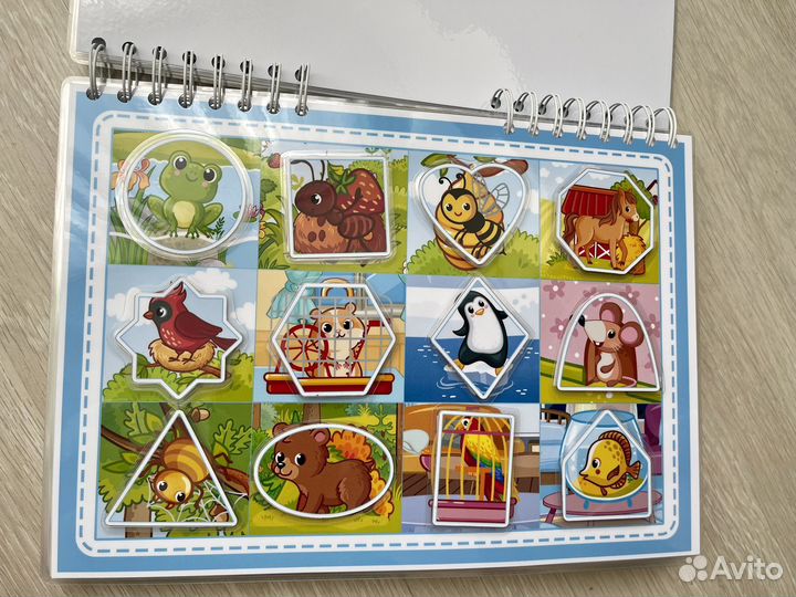 Развивающий альбом с играми на липучках