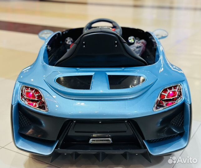 Электромобиль детский Tesla EVA резина