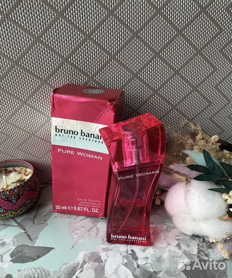 Bruno Banani Pure woman eau de toilette 10 мл ориг