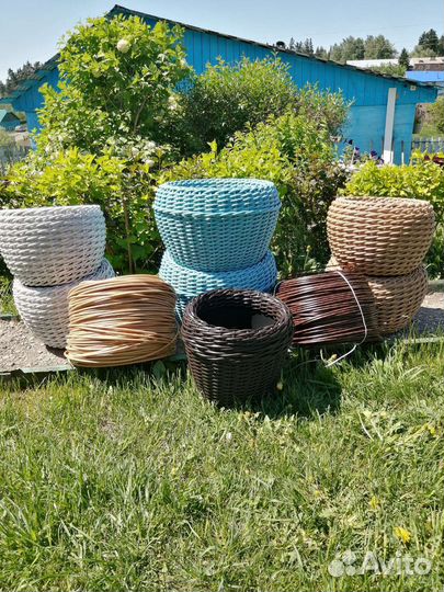 Кашпо из полиротанга