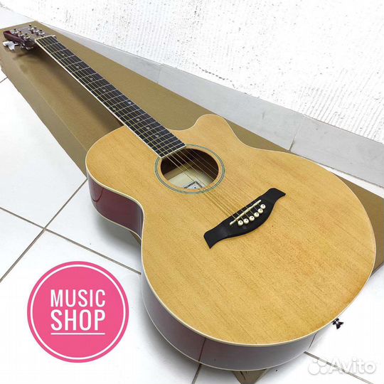 Акустическая гитара новая большая