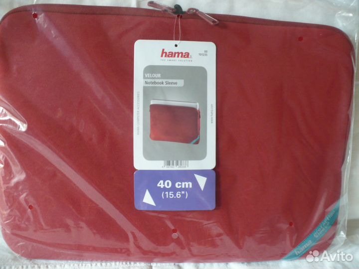 Чехол для ноутбука Hama Velour Style 15.6